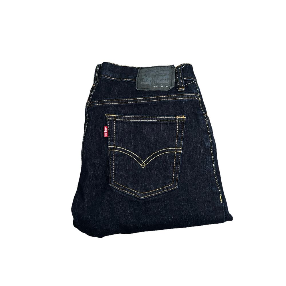 Levi's 511 Men's Jeans Blue Denim, Straight Leg, Dark Wash, Slim Fit, Size 29x32